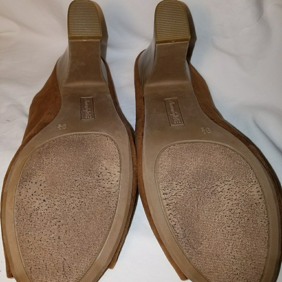 American Eagle Open Toe Boot Size 9.5 Brown Suede - Picture 4 of 8